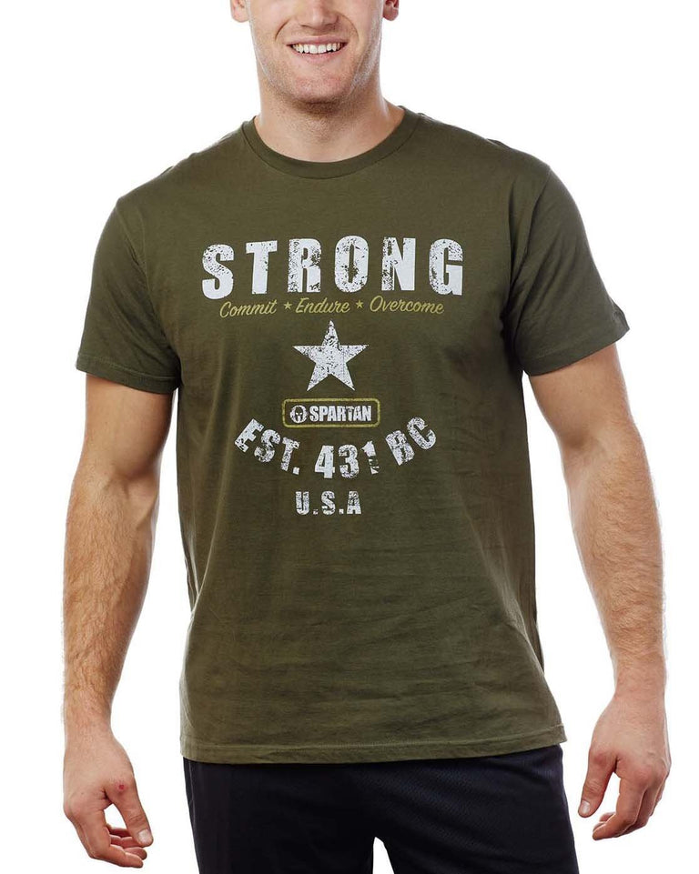 Spartan Race Shop SPARTAN Strong Tee - Men's Olive S