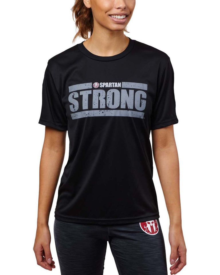 Spartan Race Shop SPARTAN Strong Tech Tee - Women's Black XS