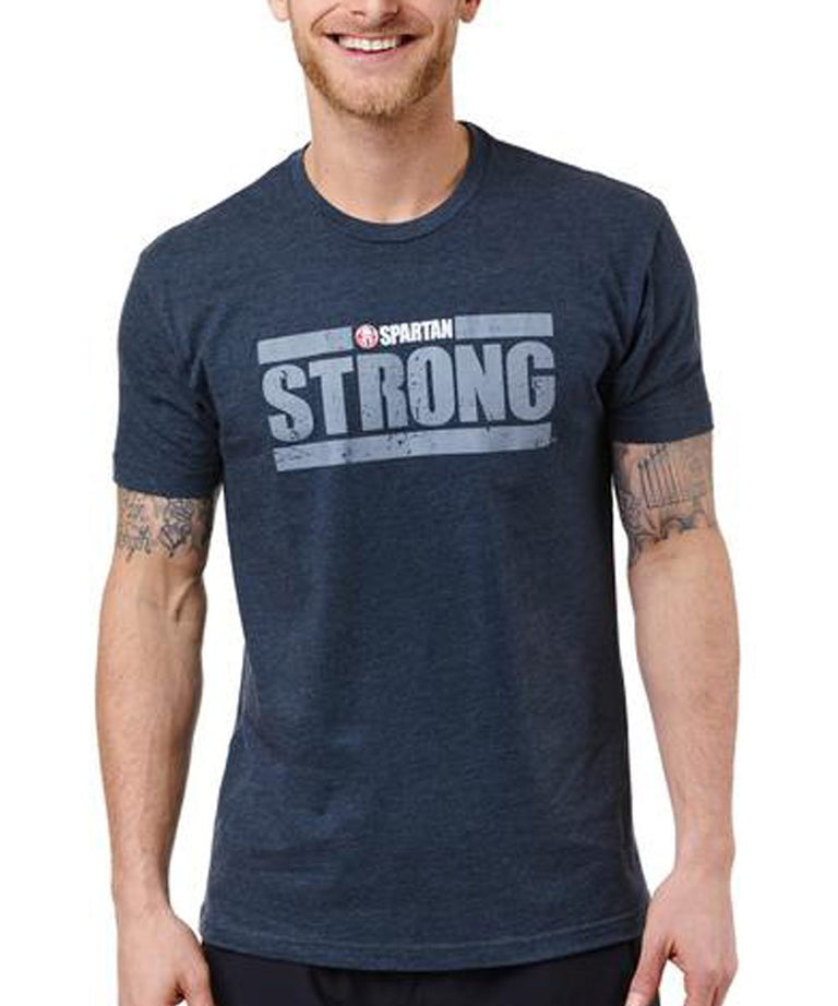 Spartan Race Shop SPARTAN Strong Tee - Men's Heather Navy XS