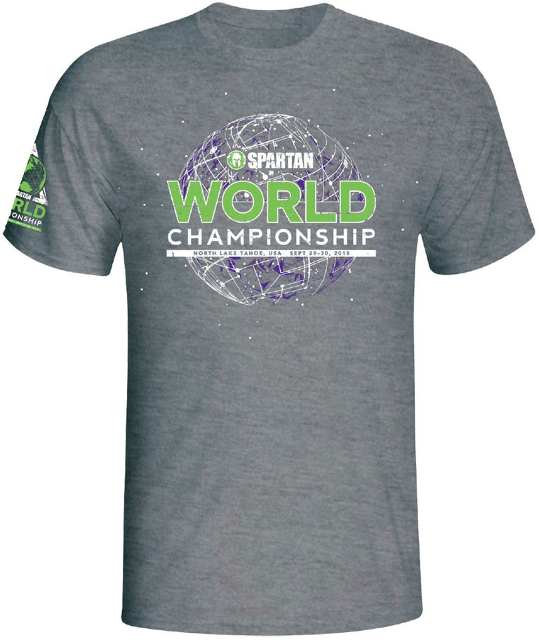 Craft Tahoe SPARTAN 2018 World Championship Spectator Tee - Unisex Gray XS